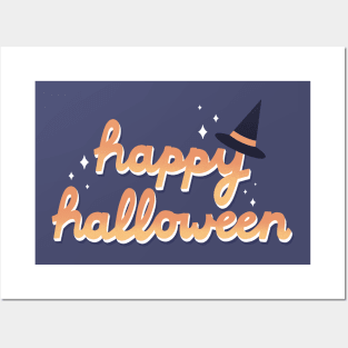 Happy Halloween (purple) Posters and Art